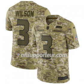 Maillot Homme Seattle Seahawks WILSON 3 Nike Salute to Service